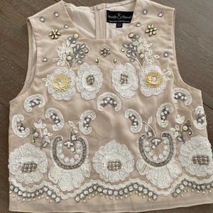 Needle & Thread Spring Embroidery Embellished Top
